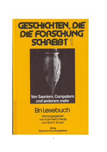 Von Sauriern, Computern und anderem mehr : ein Lesebuch des Deutschen Forschungsdienstes