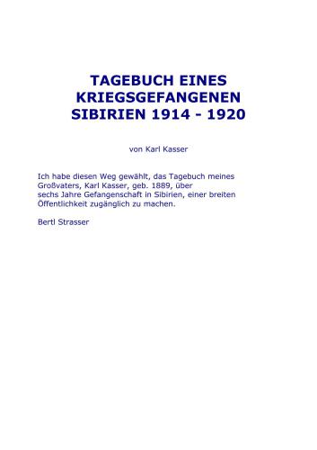 Tagebuch eines Kriegsgefangenen
