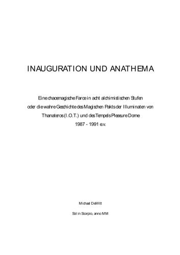 Inauguration + Anathema