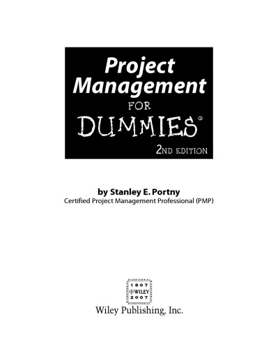 Project management for dummies