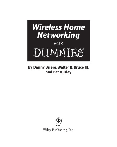Wireless home networking for dummies