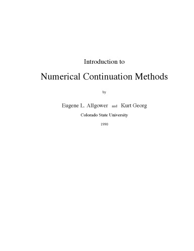 Introduction to numerical continuation methods