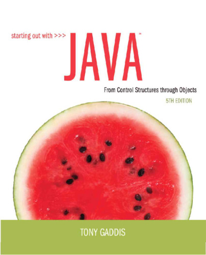 Starting Out with Java: From Control Structures through Objects