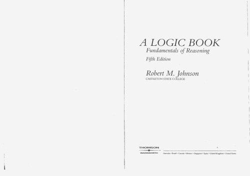 A Logic Book: Fundamentals of Reasoning