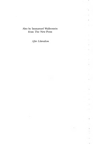 Utopistics: Or, Historical Choices of the Twenty-first Century