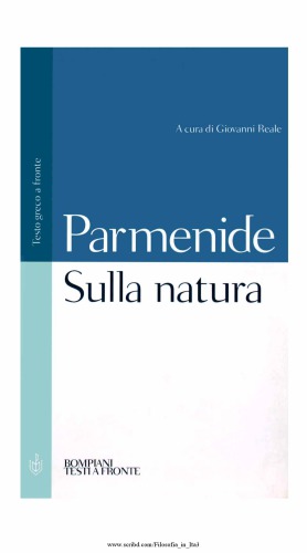 Sulla natura: frammenti e testimonianze