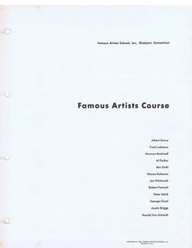 Famous Artists Course Lessons