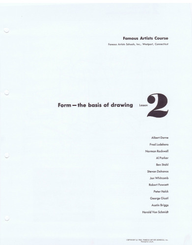 Famous Artists Course Lessons