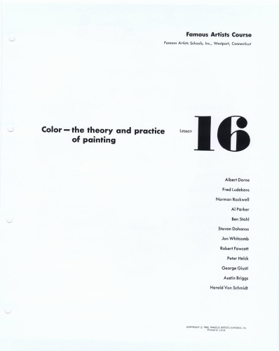 Famous Artists Course Lessons