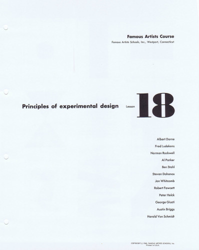 Famous Artists Course Lessons