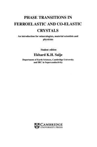 Phase Transitions in Ferroelastic and Co-elastic Crystals