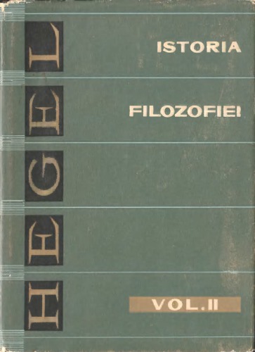Prelegeri de istorie a filosofiei - vol. II