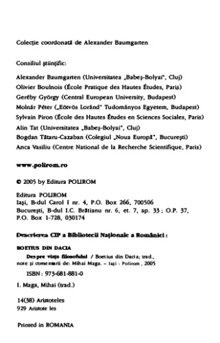 Despre viata filosofului