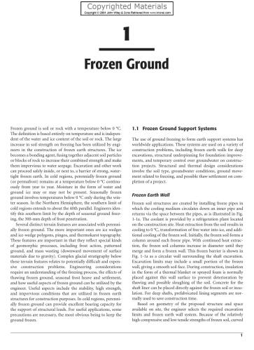 Frozen Ground Engineering