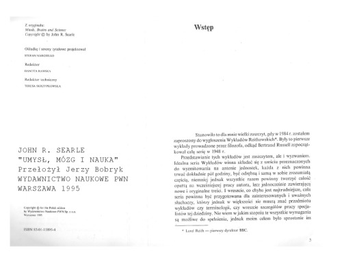 Umysł, mózg, nauka