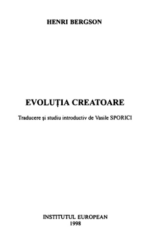 Evolutia creatoare