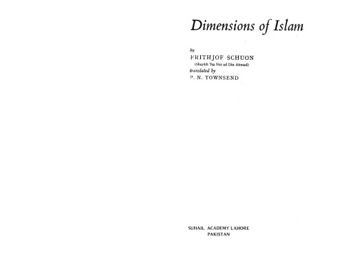 Dimensions of Islam