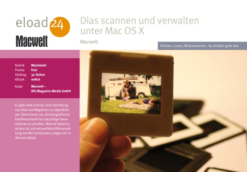 Dias scannen und verwalten unter Mac OS X