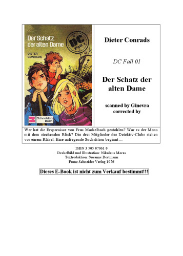 D. C. greift ein 1. Der Schatz der alten Dame : mit Schnitzeljagd für junge Detektive