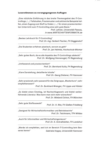 Masterkurs IT-Controlling : Grundlagen und Praxis - IT-Kosten und Leistungsrechnung - Deckungsbeitrags- und Prozesskostenrechnung - Target Costing