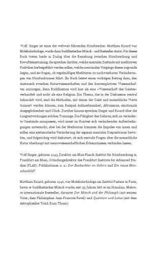 Hirnforschung und Meditation : ein Dialog