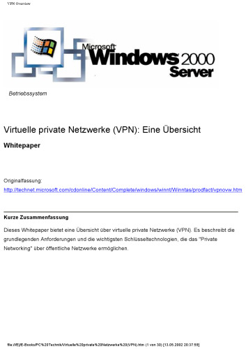 Virtuelle private Netzwerke