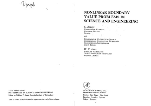 Nonlinear Boundary Value Problems in Science and Engineering