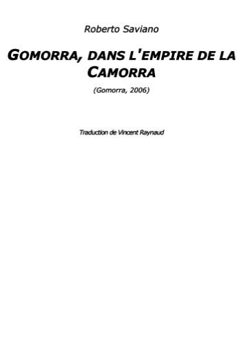 Gomorra: Dans l'empire de la camorra