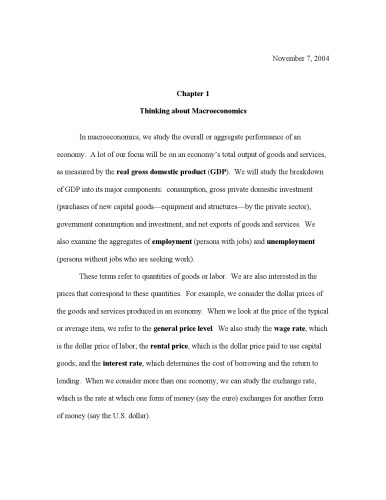 Macroeconomics: A Modern Approach