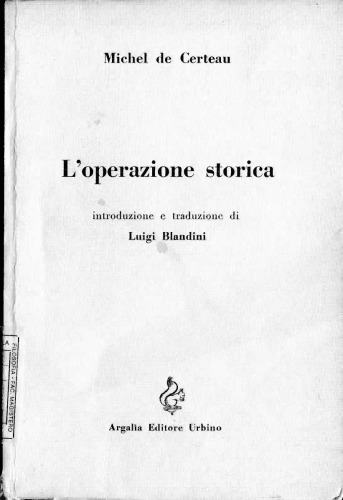 L'operazione storica