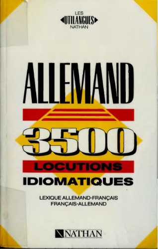 3500 locutions idiomatiques de l'allemand