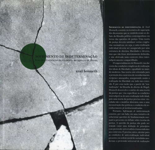 Sofrimento de indeterminação: Uma reatualização da filosofia do direito de Hegel