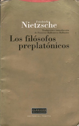 Los filósofos preplatónicos