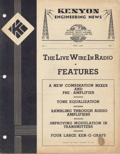 Kenyon Engineering News Vol 1-1