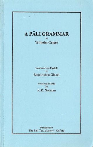 A Pali Grammar