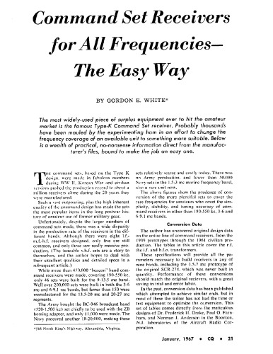 ARC-5 Command Set Receivers