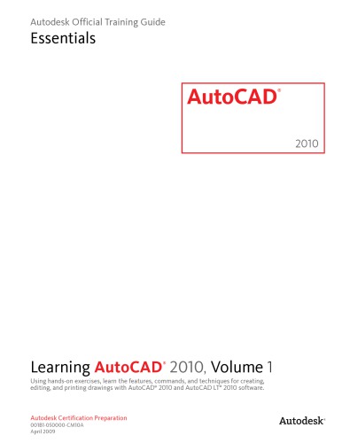 Learning AutoCAD 2010, Volumes 1 & 2