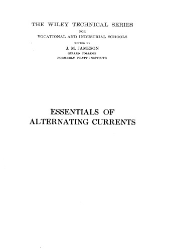 Essentials of Alternating Currents