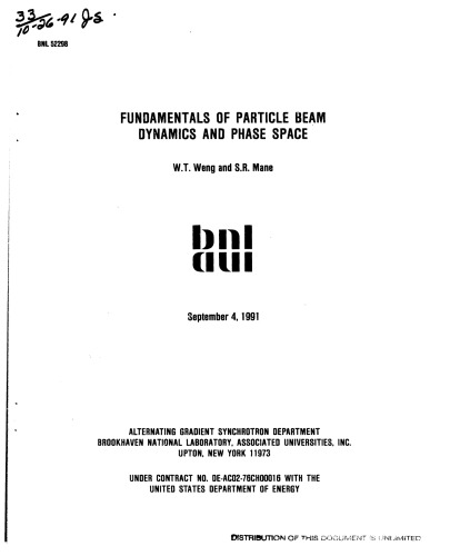Particle Beam Dynamics and Phase Space [fundamentals]