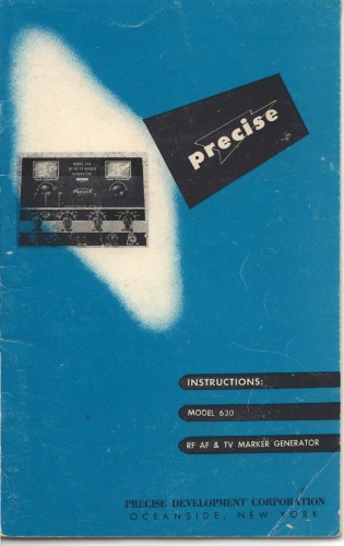 Precise Model 630 RF, AF, TV Marker generator