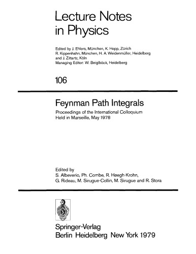 Feynman Path Integrals
