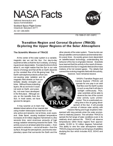 TRACE NASA Facts