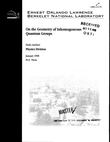 Geometry of Inhomogeneous Quantum Groups