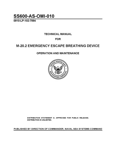 M-20.2 Emergency Escape Breathing Device (operators, maintenance)