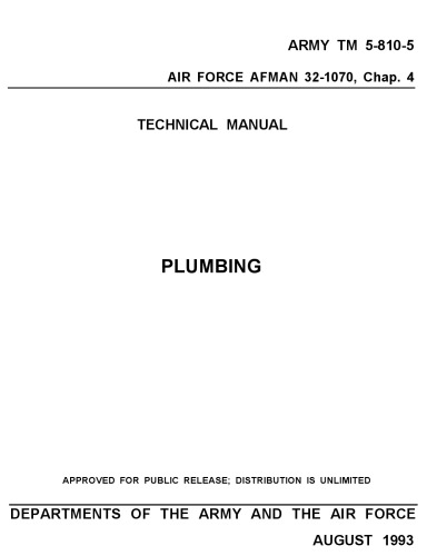Plumbing [US Army TM 5-810-5]