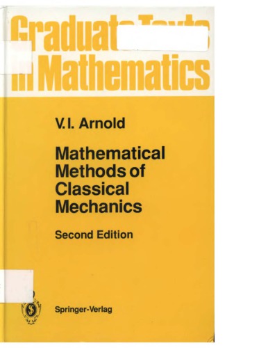 Mathematical Methods of Classical Mechanics,