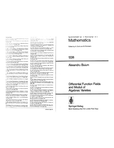 Differential Function Fields and Moduli of Algebraic Varieties