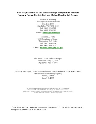 Fuel Requirements of AHTR