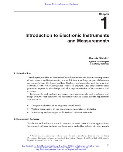 Electronic Instrument Handbook