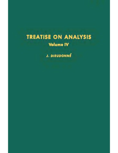 Treatise On Analysis [Vol IV]